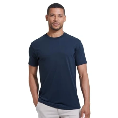 Abbildung von True Classic Herren T Shirt mit Rundhalsausschnitt und kurzen Ärmeln, 1er Pack Marineblau, L