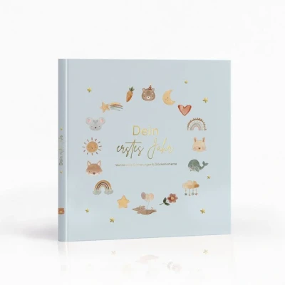 Abbildung von MeinBaby123® Tagebuch Babyalbum Dein erstes Jahr (blau)