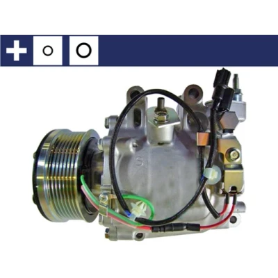 Abbildung von MAHLE ORIGINAL ACP 115 000S Kompressor TRSE07 12 PAG 46 R 134a mit Dichtring HONDA: CIVIC 8 Hatchback, FR V, Stufenheck