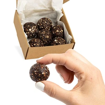 Abbildung von Vitalityballs 6x Natürliche Energy Balls &quot;Mint Choc Protein&quot; ohne zusätzlichem Zucker Eiweiß Energiekugeln Power Snacks mit Datteln der ideale Sportler Snack