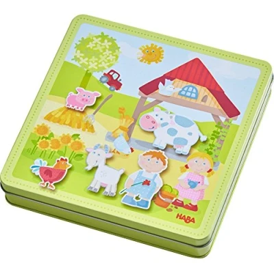 Abbildung von HABA Magnetspiel BOX Peters UND Paulines Bauernhof Puzzle für Kinder, Größe: One Size, Multi coloured