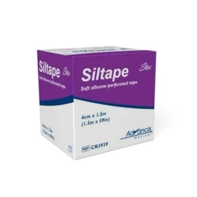 Abbildung von SILTAPE Weiches Silikonband, perforiert, 4 cm x 1,5 m, m