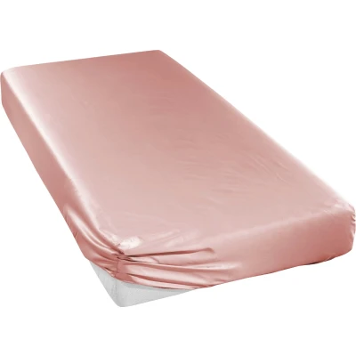 Abbildung von Curt Bauer Spannbettlaken &quot;Uni Mako Satin in Gr. 90x200, 140x200 oder 180x200 cm&quot;, aus Baumwolle, für Matratzen bis 20 cm Höhe, Bettlaken, Spannbetttuch