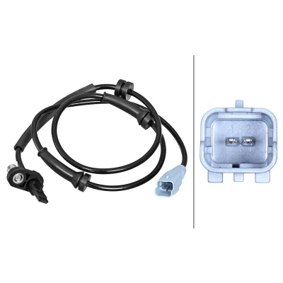 Abbildung von HELLA 6PU 358 217 231 ABS Sensor Hallsensor 2 915 CITROËN: Berlingo II, II Kastenwagen, C4 Picasso 1, PEUGEOT: Partner Tepee