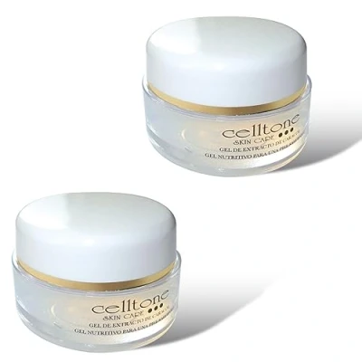 Abbildung von Celltone Schneckengel, Gesichtscreme mit Schneckenschleim, Anti Aging, Akne und Narben 2x 50ML