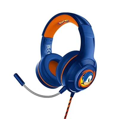 Abbildung von OTL Technologies Pro G4 Sega Moderne Sonic The Hedgehog Kopfhörer, Blau und Orange, Extra Large