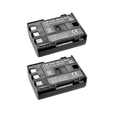 Abbildung von 2X Trade Shop Kamera Li Ion Akku 1000mAh Ersatz für Canon BP 2 L5 L12 L14 NB L18 kompatibel mit PowerShot G7 G9 S30 S40 S45 S50 S60 S70 S80