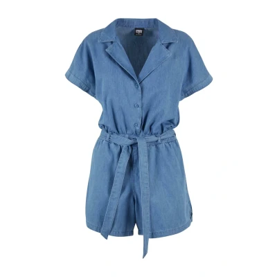 Abbildung von Urban Classics Resort Jumpsuit, Damen, Größe: Small, Skyblue washed