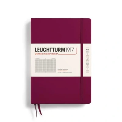 Abbildung von LEUCHTTURM1917 359694 Notizbuch Medium (A5) Hardcover, 251 nummerierte Seiten, kariert, Port Red