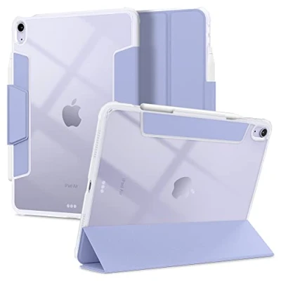 Abbildung von Spigen Ultra Hybrid Pro Hülle Kompatibel mit iPad Air 6. M2 (2024) / 5. (2022) 4. Generation (2020) 11 Zoll und 10.9 Case Lavendel