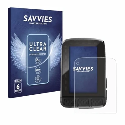 Abbildung von Savvies 6 Stück Schutzfolie für Wahoo Elemnt Roam V2 GPS Displayschutz Folie Ultra Transparent