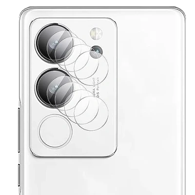 Abbildung von GIOPUEY [Ultra dünn 4 Stück Kameraschutz Kompatibel mit VIVO V29 5G, HD Kamera Glas Schutzfolie [Kratzfest] Camera Protector für 5G