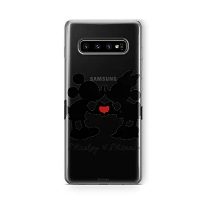 Abbildung von ERT GROUP Handyhülle für Samsung S10 Original und offiziell Lizenziertes Disney Muster Mickey &amp; Minnie 003 optimal an die Form des Handy angepasst, teilweise transparent