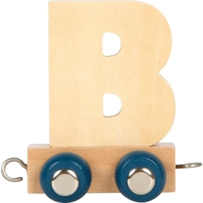 Abbildung von small foot Buchstabenzug Polar B aus Holz, Holzzug individuell kombinierbar, zum Dekorieren und Verschenken, 12572