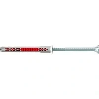 Abbildung von Fischer 562155, Spreizdübel, Beton, Gipsblock, Mauerwerk, Nylon, Grau, Verzinkter Stahl, Torx