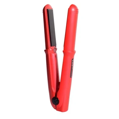Abbildung von Beter Kabelloses Mini GRWM Glätteisen, kompakte Größe für unterwegs, per USB wiederaufladbar, einstellbare Temperatur bis zu 200C. Rot