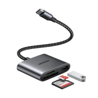 Abbildung von UGREEN USB C 104 MB/S Kartenleser Type Card Reader auf 2.0 SD/Micro SD (TF) Kartenlesegerät kompatibel mit iPhone 15 Pro/Pro Max, Galaxy S23+/S23 Ultra, iPad Pro/Air,MacBook Pro/Air usw.
