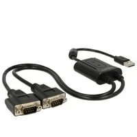 Abbildung von EASY USB 2.0 Adapterkabel, A Stecker &gt; 2x Seriell RS 232 Stecker, Y Kabel