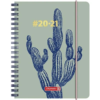 Abbildung von BRUNNEN 1071850021 „#Harmony Cactus“, Wochenkalender/Schülerkalender 2020/2021, 2 Seiten = 1 Woche , Blattgröße 12 x 16 cm A6 PP Einband