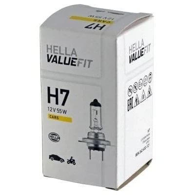 Abbildung von HELLA 8GH 242 632 121 Glühlampe, Fernscheinwerfer H7 12V 55W Halogen VOLKSWAGEN: Tiguan I, Passat B6 Variant, Golf 7 Schrägheck, AUDI: A6 C6 Avant
