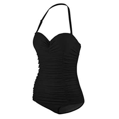Abbildung von Beco Beermann GmbH &amp; Co. KG Damen Draped Butterfly Badeanzug, schwarz, 40