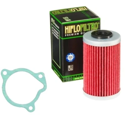 Abbildung von HIFLO Ölfilter + Ölfilterdeckeldichtung für KTM 640 Duke LC4 E Supermoto SMC 625 660 SXC