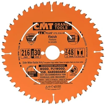 Abbildung von CMT ORANGE TOOLS 272.216.48M ITK PLUS KREISSÄGEBLATT HM 216X1.8X30 Z=48 ATB+SHEAR 5