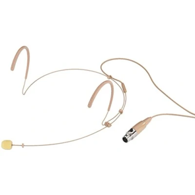 Abbildung von MONACOR 236400 HSE 130/SK Ultraleichtes Kopfbügelmikrofon, Kugelcharakteristik, beige