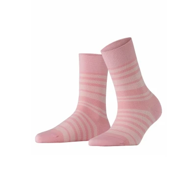 Abbildung von Falke Sunset Stripe Socken, Damen, Größe: 35 38, Rose