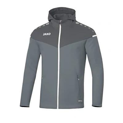 Abbildung von Jako Damen Kapuzenjacke Champ 2.0, steingrau/anthra light, 40, 6820