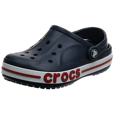 Abbildung von Crocs Bayaband Unisex Pantolette flach, Größe: 41 42, Navy / pepper Schuhe