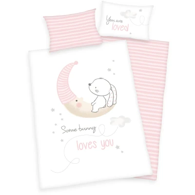 Abbildung von Baby Best Babybettwäsche &quot;Baby &quot;Little Bunny&quot;&quot;, mit Mond und Hase