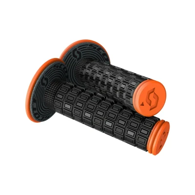 Abbildung von Scott Mellow MX Motorrad Griffe inkl. Donut schwarz/orange