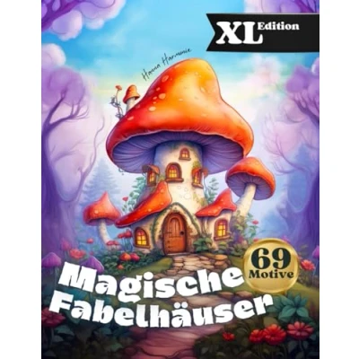 Abbildung von Verzauberte Zuflucht Magische Fabelhäuser: Das Stressabbau Malbuch Für Erwachsene und Teenager: Fantasie Entspannung in der XL Edition mit 69 einzigartigen Ausmal Motiven