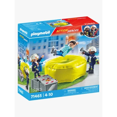 Abbildung von Playmobil 71465 Action Heroes Bausatz Feuerwehrleute mit Luftkissen