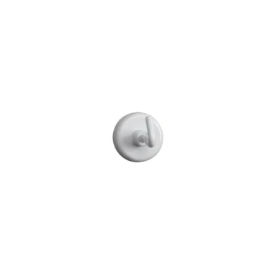 Abbildung von Maul Magnete mit Haken Ø 25mm (5 Stück) Starker Magnet 3kg Haftkraft Einsetzbar als Kleiderhaken, zum Aufhängen von Kalender, Schlüssel Runder für Kühlschank, Magnettafel Weiß