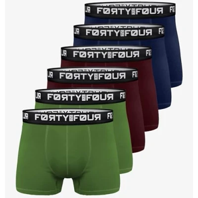 Abbildung von FortyFour Boxershorts Herren Männer Unterhosen Baumwolle Premium Qualität perfekte Passform (Vorteilspack, 6er Pack) S 7XL