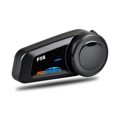 Abbildung von Fodsports FX6 Motorrad Bluetooth Headset 1 Packung, Intercom kommunikationssystem bis zu 6 Motorräder mit 1000m Reichweite, Motorradhelm Gegensprechanlage Dreifache Geräuschreduzierung