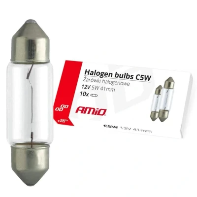 Abbildung von AMiO 02554 Glühlampe 12 5 C5W S8,5d 41 Innenraumverkleidung, außen, Kennzeichenbeleuchtung VOLKSWAGEN: Golf 4 Schrägheck, Variant