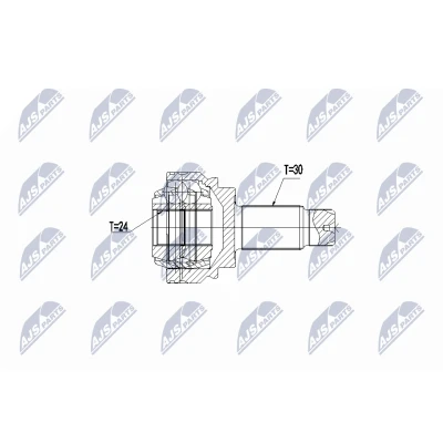 Abbildung von NTY NPZ BM 012 Gelenksatz radseitig, Hinterachse BMW: X1
