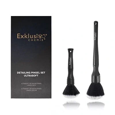 Abbildung von Exklusiv Chemie Detailing Pinsel Set Ultrasoft Auto Reinigungspinsel 2er Für empfindliche Oberflächen Professionelle Autopflege