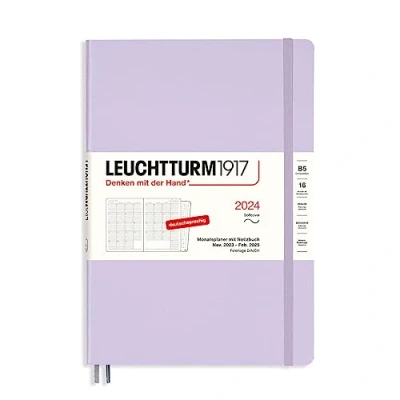 Abbildung von LEUCHTTURM1917 367562 Monatsplaner &amp; Notizbuch Composition (B5) 2024, 16 Monate, Softcover, Lilac, Deutsch