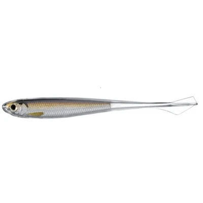 Abbildung von Livetarget Lures Ghost Tail Minnow Dropshot Bait Softbait Silver/Brown 9.5cm (4 Stuks) Gummifisch