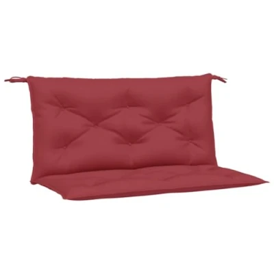 Abbildung von vidaXL Sitzauflage Gartenbank Auflagen 2 Stk. Weinrot 100x50x7 cm Oxford Gewebe, (2 St)