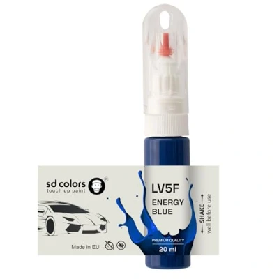 Abbildung von SD COLORS Energy Blue LV5F Lackstift, 20 ML, praktischer Pinsel zur Reparatur von Kratzern