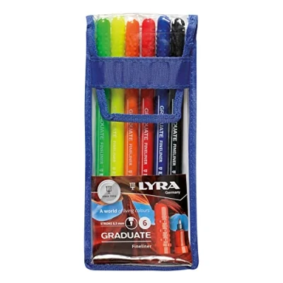 Abbildung von LYRA, Fineliner, Mehrfarbig, 16.5 x 1.2 7.5 cm, 6 Einheiten