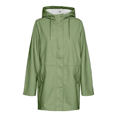 Abbildung von VERO MODA Damen Regenjacke VMMalou wasserabweisender Parka mit Kapuze 10266982 loden frost XS