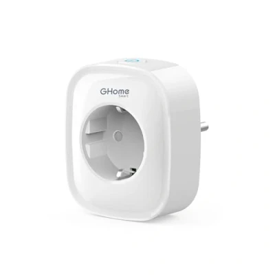 Abbildung von GHome Smart Wlan Steckdose 16A, Alexa 1 Pack, Home Plug Kompatibel mit Google Home, App Fernbedienung, Stromverbrauch Messen Sprachsteuerung Timer, NUR auf 2,4GHz WiFi