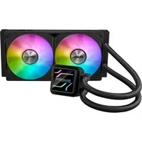 Abbildung von ASUS Prime LC 240 ARGB, All in One CPU Flüssigkühler mit Kontaktzone und Flügelkanälen, Wasserblock unendlichen Spiegelobjektiven ARGB Lüftern