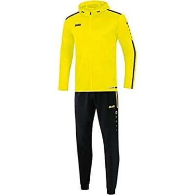 Abbildung von JAKO Kinder Trainingsanzug Polyester Striker 2.0 mit Kapuze, neongelb/schwarz, 140, M9419